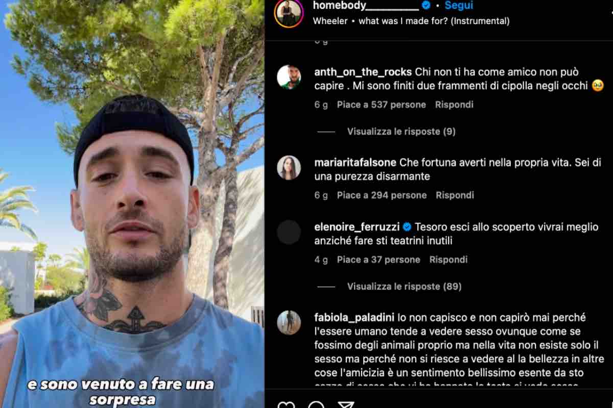 Elenoire Ferruzzi contro Matteo Ranieri su Instagram