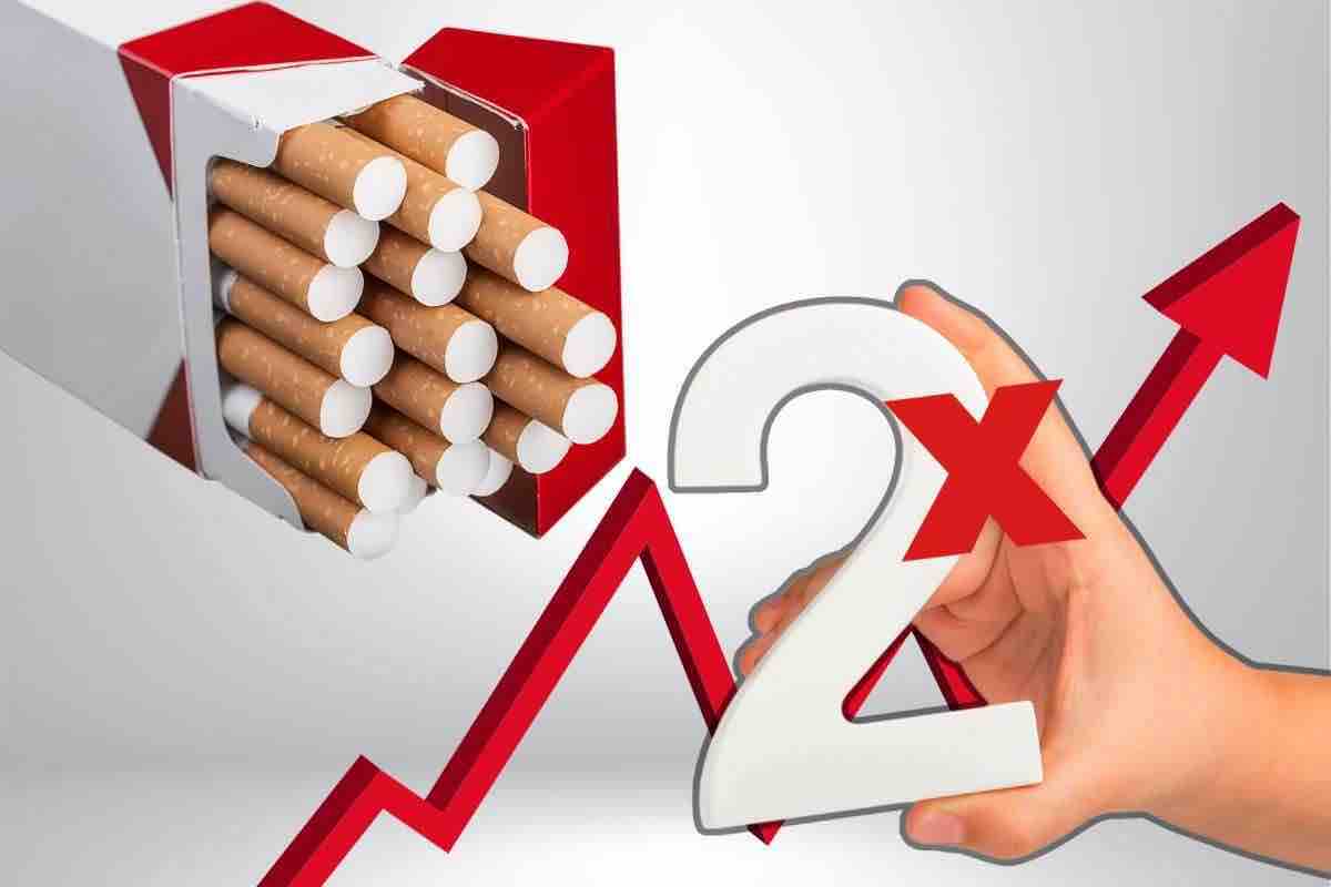 Raddoppia il prezzo delle sigarette