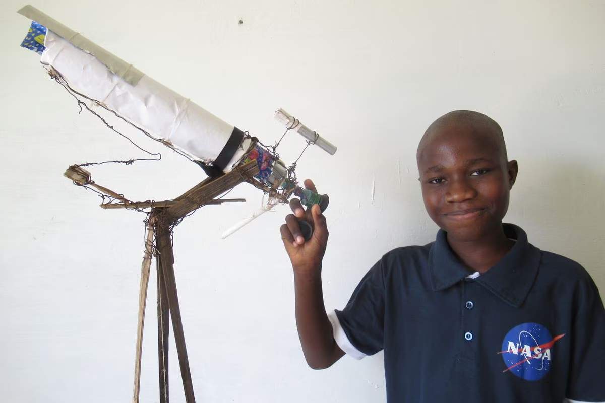 Malick Ndiaye ragazzino senegalese costruisce telescopio