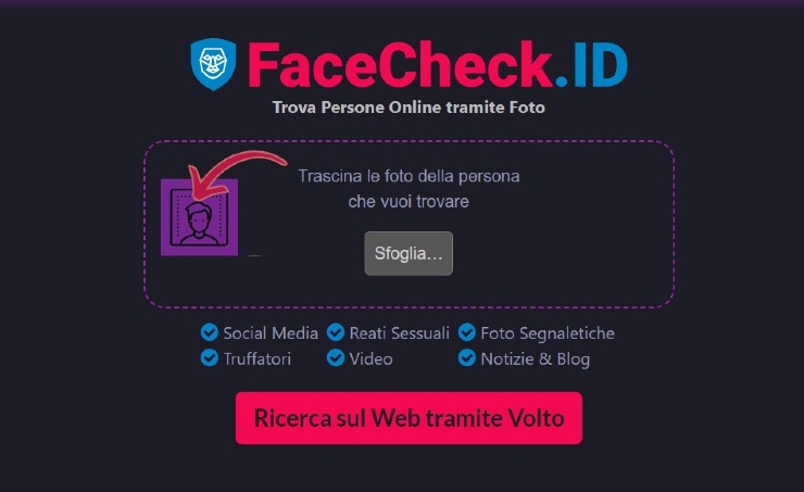 Facecheck.id: la piattaforma per scoprire se qualcuno ruba le foto online
