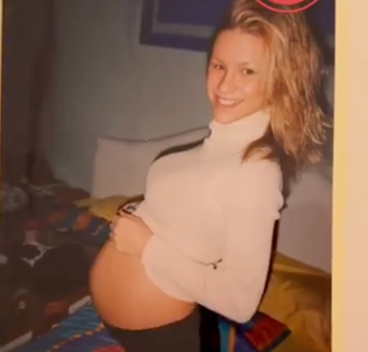 Michelle Hunziker incinta di Aurora Ramazzotti