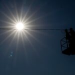 sole splendente in cielo