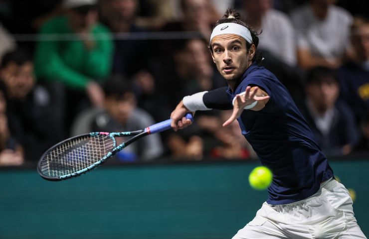 Lorenzo Musetti in campo