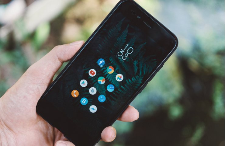 Smartphone Android nero