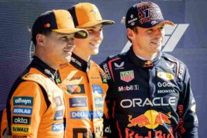 Norris Piastri e Verstappen
